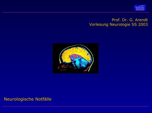 Neurologische NotfÃ¤lle - Neurologische Klinik