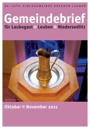 Gemeindebrief Oktober / November 2011 - Ev.