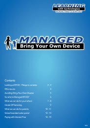 Bring Your Own Device MANAGED - Learning with Technologies