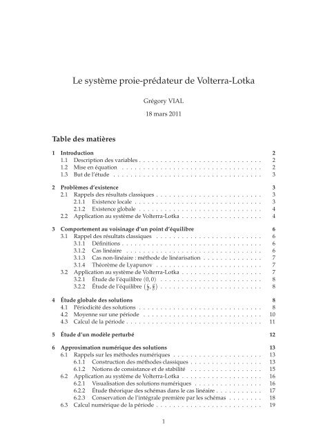 Le systÃ¨me proie-prÃ©dateur de Volterra-Lotka - Lama
