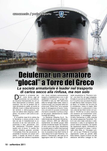 Deiulemar, un armatore âglocalâ a Torre del Greco - Porto & diporto