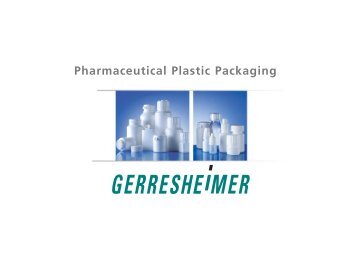 Pharmaceutical Plastic Packaging - Gerresheimer