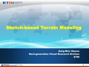 Sketch-based Terrain Modeling - SEDRIS