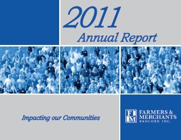 2011 Annual Report - Farmers & Merchants State Bank
