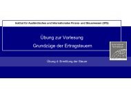 Ermittlung der Steuer - IIFS