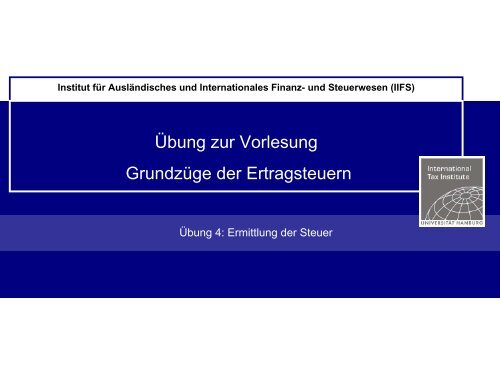 Ermittlung der Steuer - IIFS