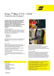 Origo Mag C172/C202 - Sonia - DC Welding