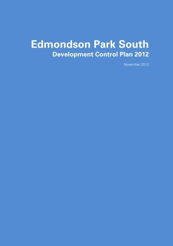 Edmondson Park South Development Control Plan 2012