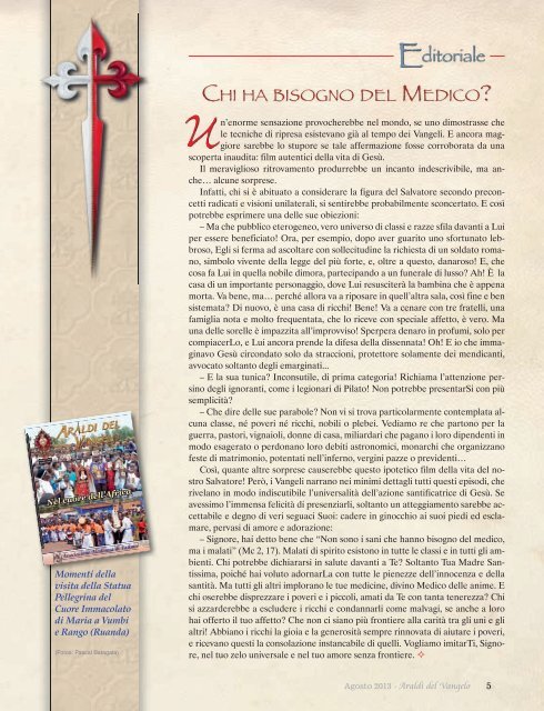 scarica qui la rivista di agosto 2013 in formato PDF - Salvamiregina.it