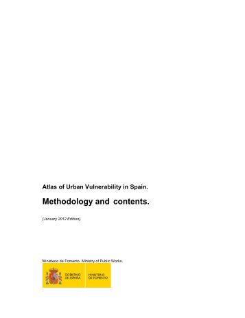 atlas of urban vulnerability in spain: methodology and contents
