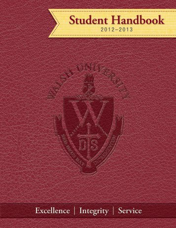 Student Handbook - Walsh University
