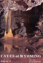 Caves of Wyoming - Wyoming State Geological Survey - University ...