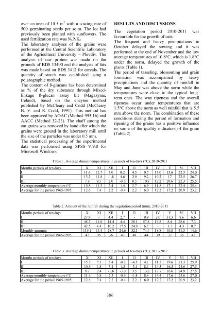 Scientific Papers Series A. Agronomy