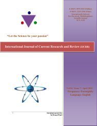 issue 07 - International Journal of Current Research and Review
