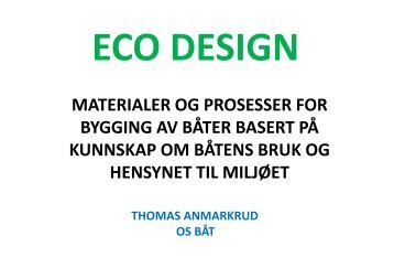 MATERIALER OG PROSESSER FOR MATERIALER OG ...