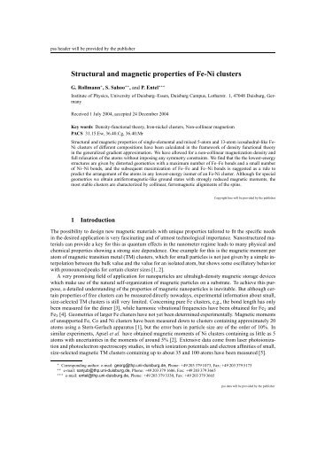 Structural and magnetic properties of Fe-Ni clusters