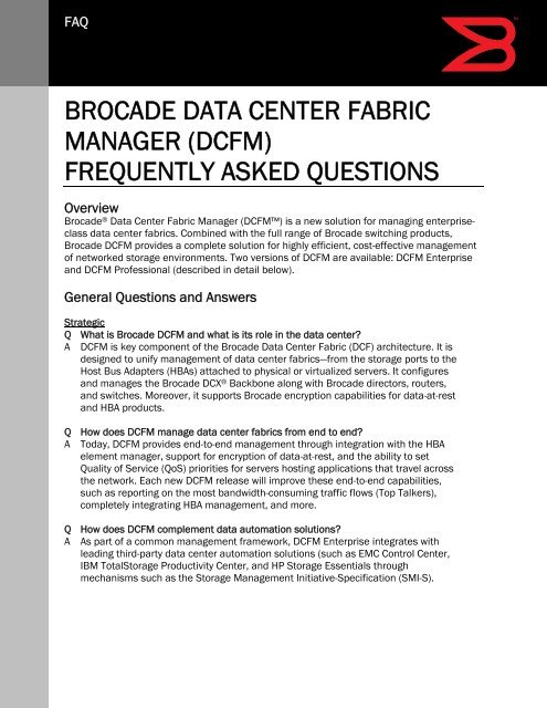 brocade dcfm professional