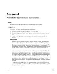 Lesson 6 Fabric Filter Operation and Maintenance - Neundorfer, Inc.