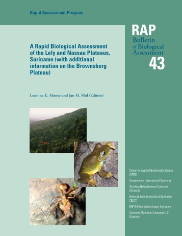 RAP Bulletin of Biological Assessment 43 Rapid ... - ATBC 2008