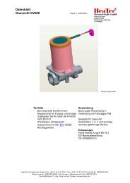 Datenblatt Gasventil GV200 - heatec.de