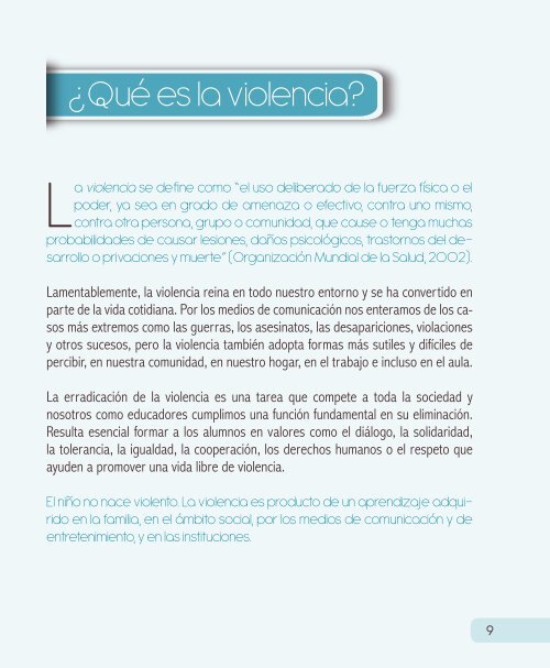 Educar para vivir libres de violencia - Conafe