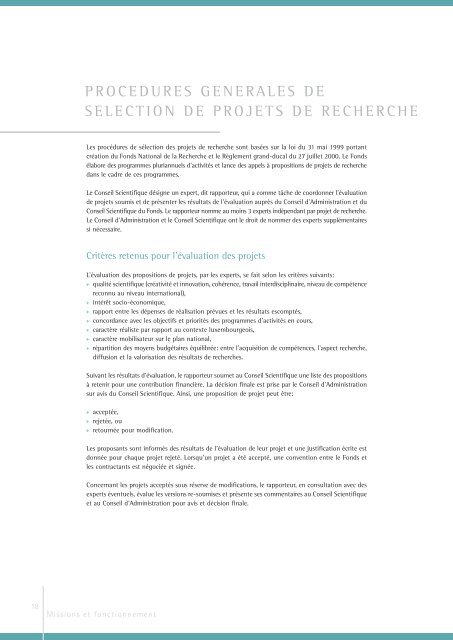 Rapport d'activitÃ©s 2004 - FNR