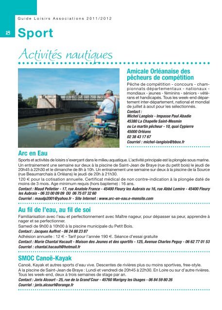 Guide associations et loisirs 2011 / 2012 (pdf - 1 - Ville de Saint ...