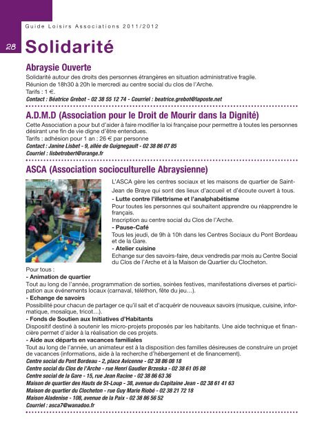 Guide associations et loisirs 2011 / 2012 (pdf - 1 - Ville de Saint ...