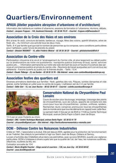 Guide associations et loisirs 2011 / 2012 (pdf - 1 - Ville de Saint ...