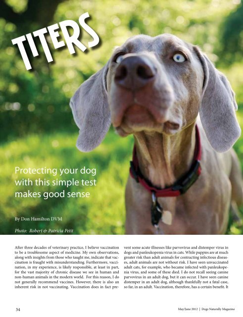 Download the PDF Version - Dogs Naturally Magazine