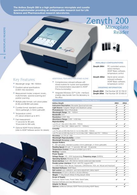 Anthos FINAL - APEX Laboratory Equipment Company