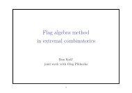 Daniel Král': Flag algebra method in extremal combinatorics