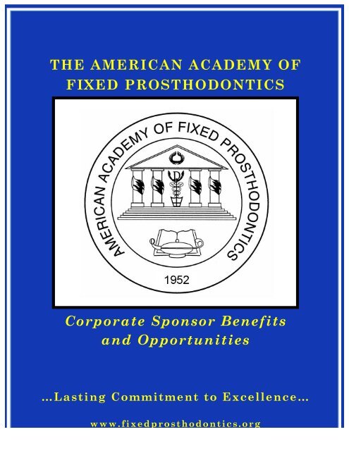 Please click here for our corporate sponsor brochure - American ...