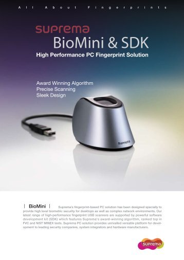 BioMini & SDK - Suprema