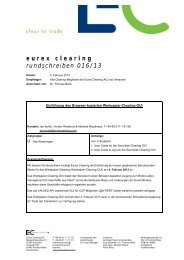 eurex clearing rundschreiben 016/13 - Eurex Group