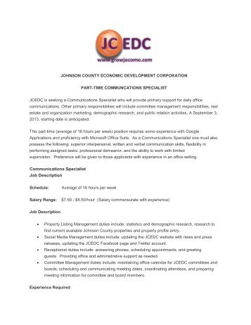 data specialist job description