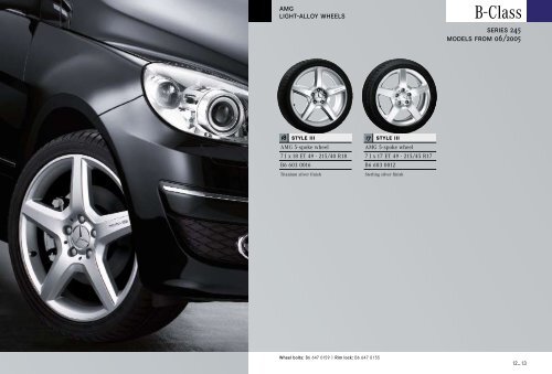 Mercedes-Benz Light-alloy Wheels Current Car Series