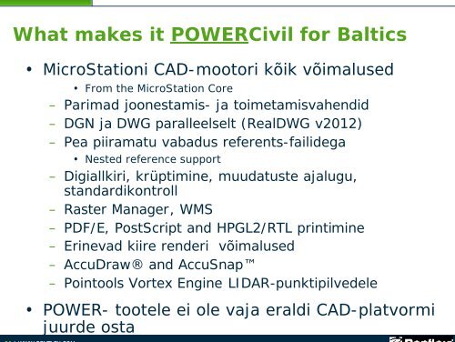 PowerCivil for Baltics