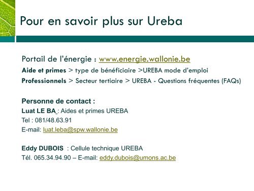 PrÃ©sentation par le Facilitateur URE - unipso