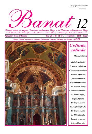 Revista BANAT Lugoj - decembrie 2010 - format ... - Liviu Ioan Stoiciu