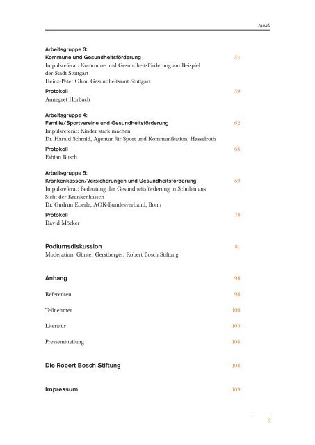 "Jugend und Gesundheit" (pdf) - Robert Bosch Stiftung