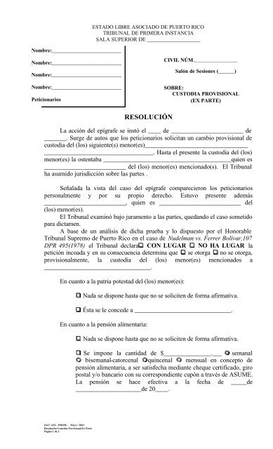 OAT 1432 - Rama Judicial de Puerto Rico