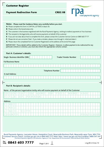 CReg 08 v3.0.pdf - The Rural Payments Agency - Defra