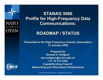 STANAG 5066 Profile for High-Frequency Data Communications ...