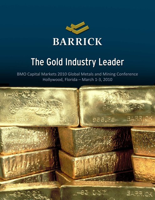 PDF 1.27 MB - Barrick Gold Corporation