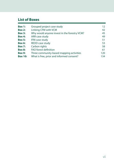 Community guidelines for accessing forestry voluntary carbon ... - FAO