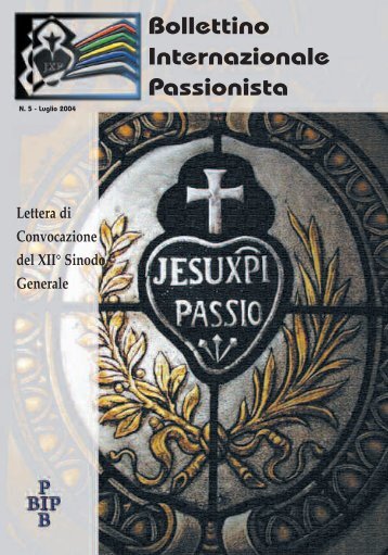 Bollettino Internazionale Passionista - Passio Christi