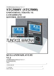 STG - 5000 v ÃamaÅÄ±r YÄ±kama MakinasÄ± Kullanma KÄ±lavuzu