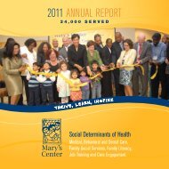 Download a copy of our 2011 Annual Report here. - Mary's Center