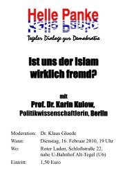 Ist uns der Islam wirklich fremd? - Die Linke. Berlin